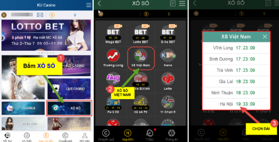 cách chơi xổ số online Ku88 Kubet