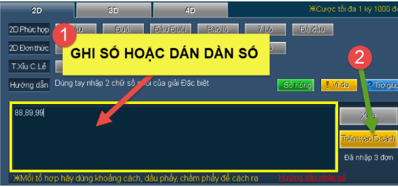 Nhập số đề online ku888
