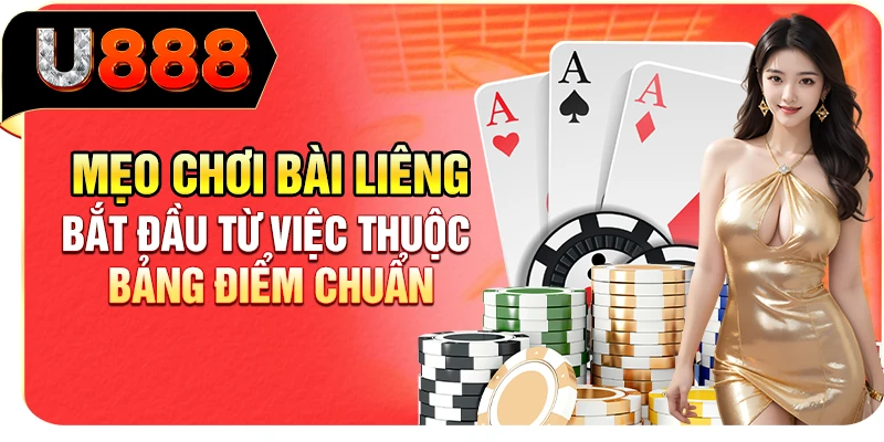 Mẹo chơi bài Liêng bắt đầu từ việc thuộc bảng điểm chuẩn
