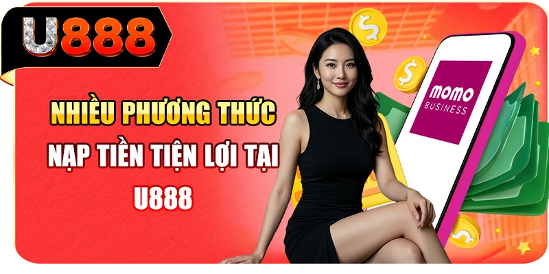 Nhiều phương thức nạp tiền tiện lợi tại U888