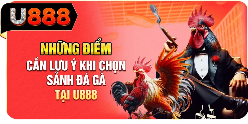 Những điểm cần lưu ý khi chọn sảnh đá gà tại U888